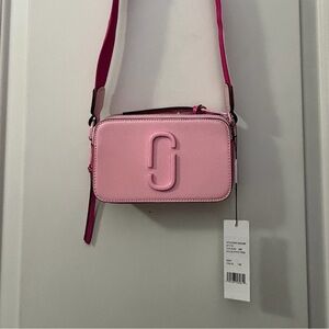 Marc Jacobs Vibrant Pink Snapshot Crossbody Bag